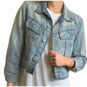 Wilfred Light Wash Denim Jean Jacket in XS